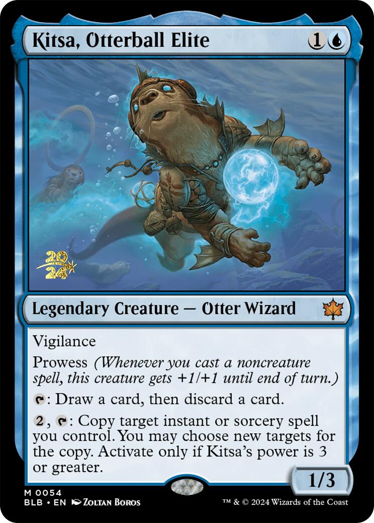 Kitsa, Otterball Elite [Bloomburrow Prerelease Promos] | Good Games Modbury