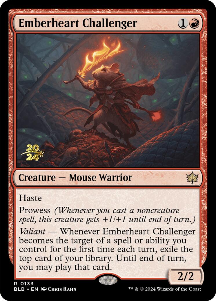 Emberheart Challenger [Bloomburrow Prerelease Promos] | Good Games Modbury