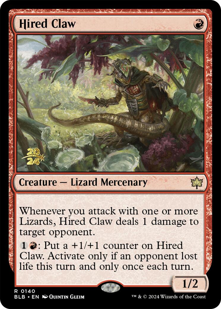 Hired Claw [Bloomburrow Prerelease Promos] | Good Games Modbury