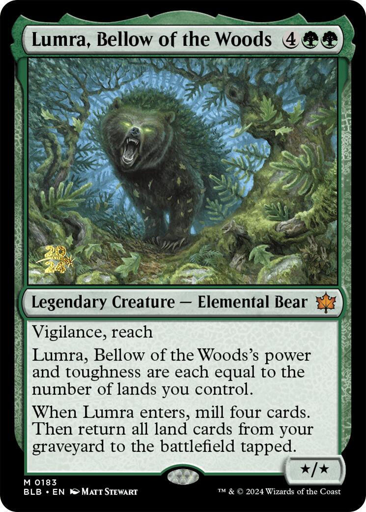 Lumra, Bellow of the Woods [Bloomburrow Prerelease Promos] | Good Games Modbury