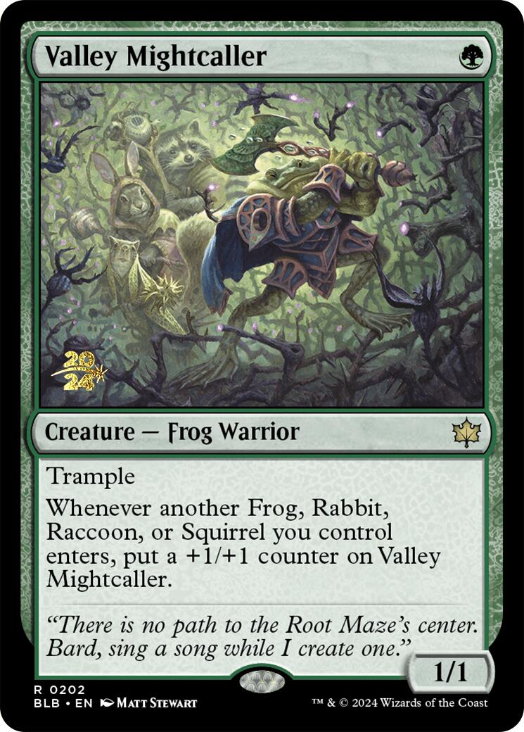 Valley Mightcaller [Bloomburrow Prerelease Promos] | Good Games Modbury