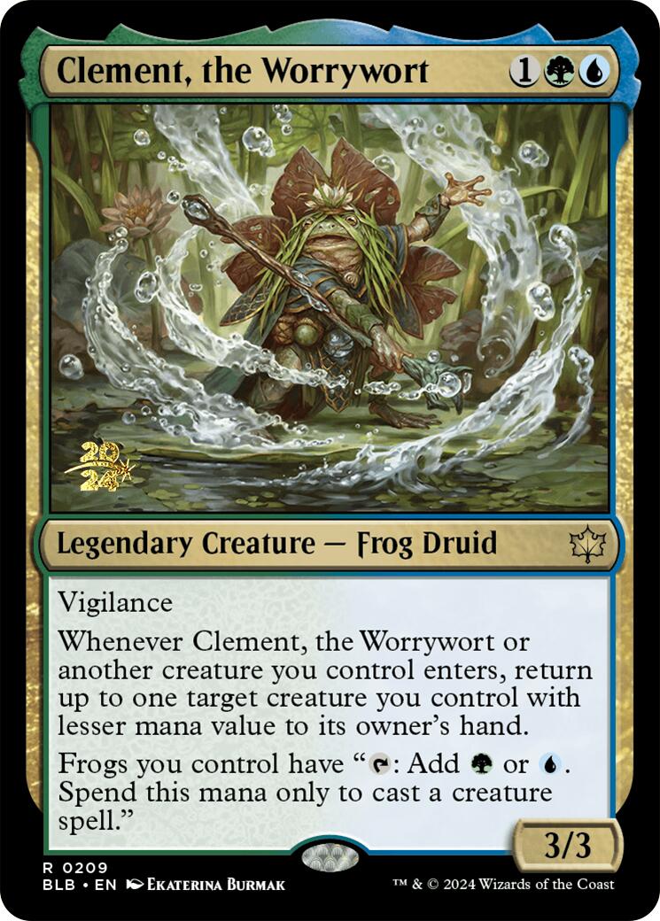 Clement, the Worrywort [Bloomburrow Prerelease Promos] | Good Games Modbury