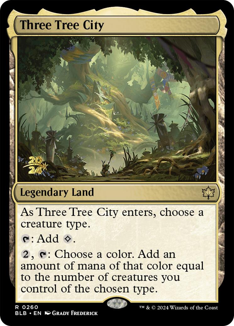 Three Tree City [Bloomburrow Prerelease Promos] | Good Games Modbury