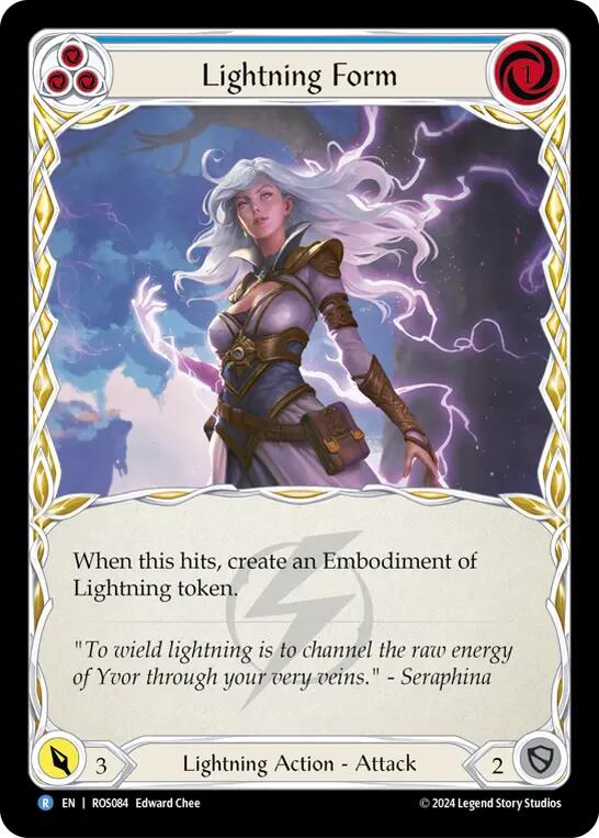 Lightning Form (Blue) [ROS084] (Rosetta)  Rainbow Foil | Good Games Modbury