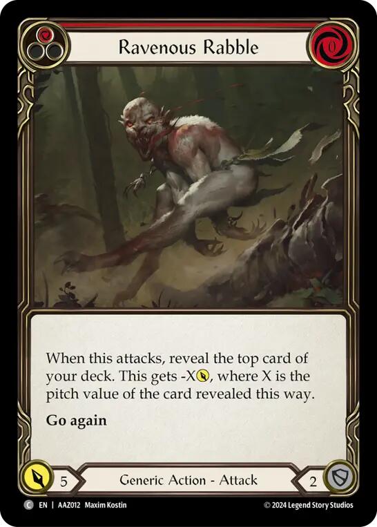 Ravenous Rabble (Red) [AAZ012] (Armory Deck: Kayo) | Good Games Modbury