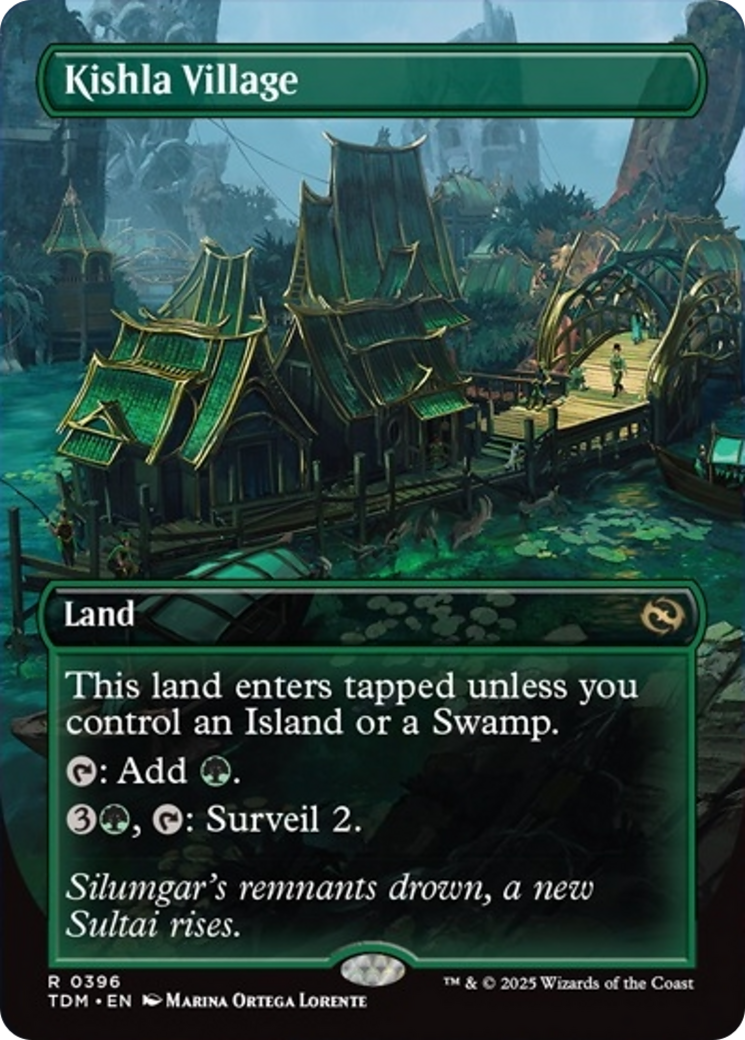 Kishla Village (Borderless) [Tarkir: Dragonstorm] | Good Games Modbury