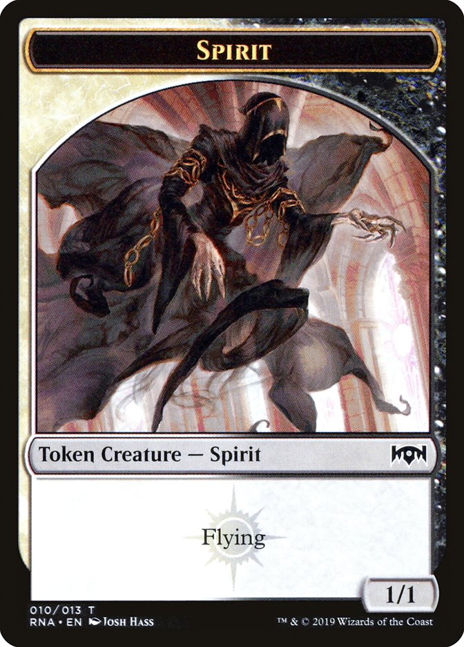 Bat // Spirit (010) Double-Sided Token [Ravnica Allegiance Guild Kit Tokens] | Good Games Modbury