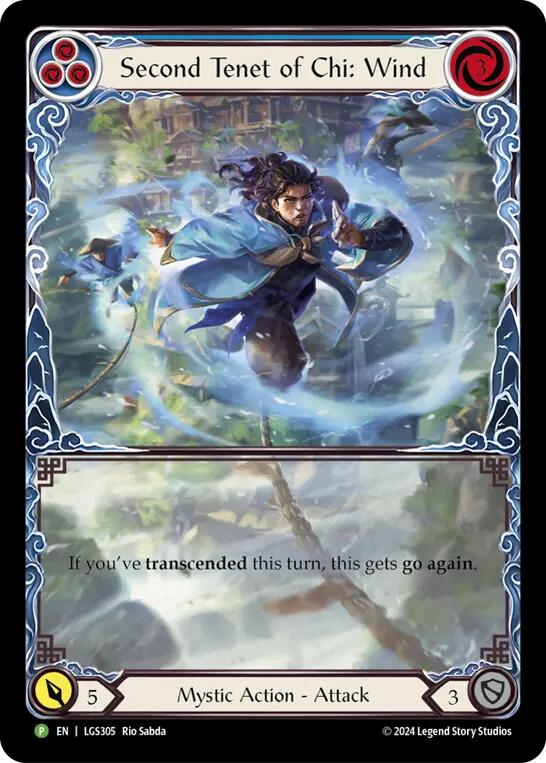 Second Tenet of Chi: Wind [LGS305] (Promo)  Rainbow Foil | Good Games Modbury