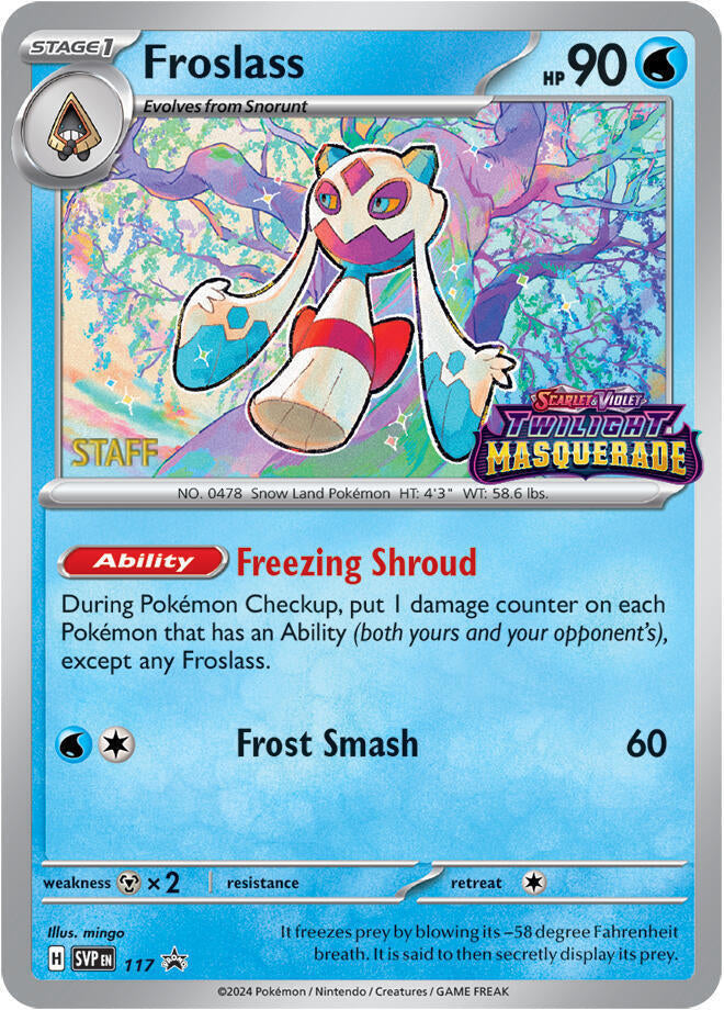 Froslass (117) (Staff) [Scarlet & Violet: Black Star Promos] | Good Games Modbury