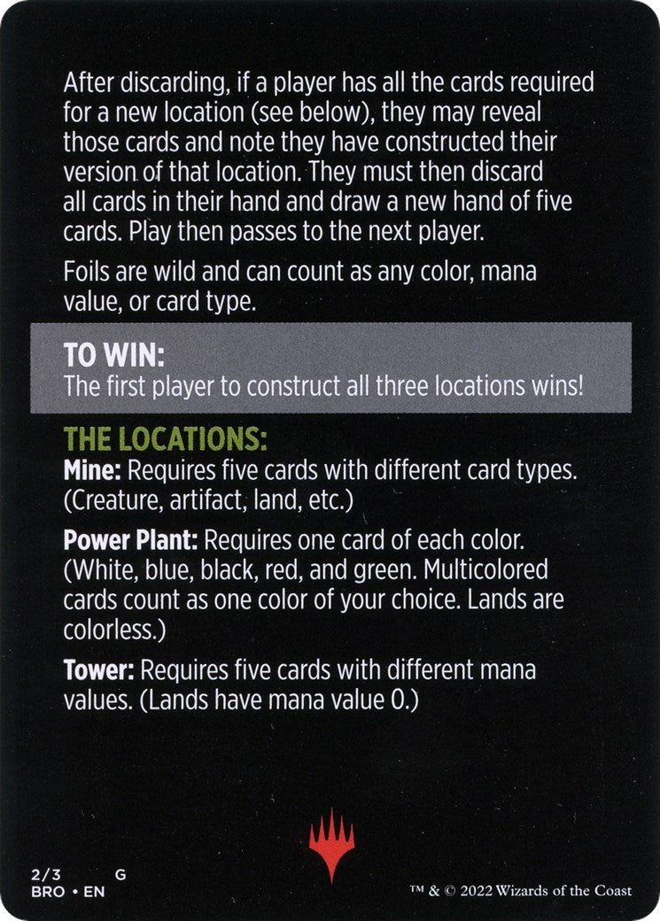 Urza's Blueprints (Magic Minigame) [The Brothers' War Minigame] | Good Games Modbury