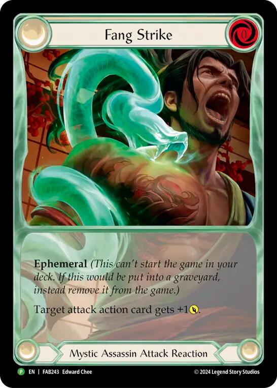 Fang Strike [FAB243] (Promo)  Cold Foil | Good Games Modbury