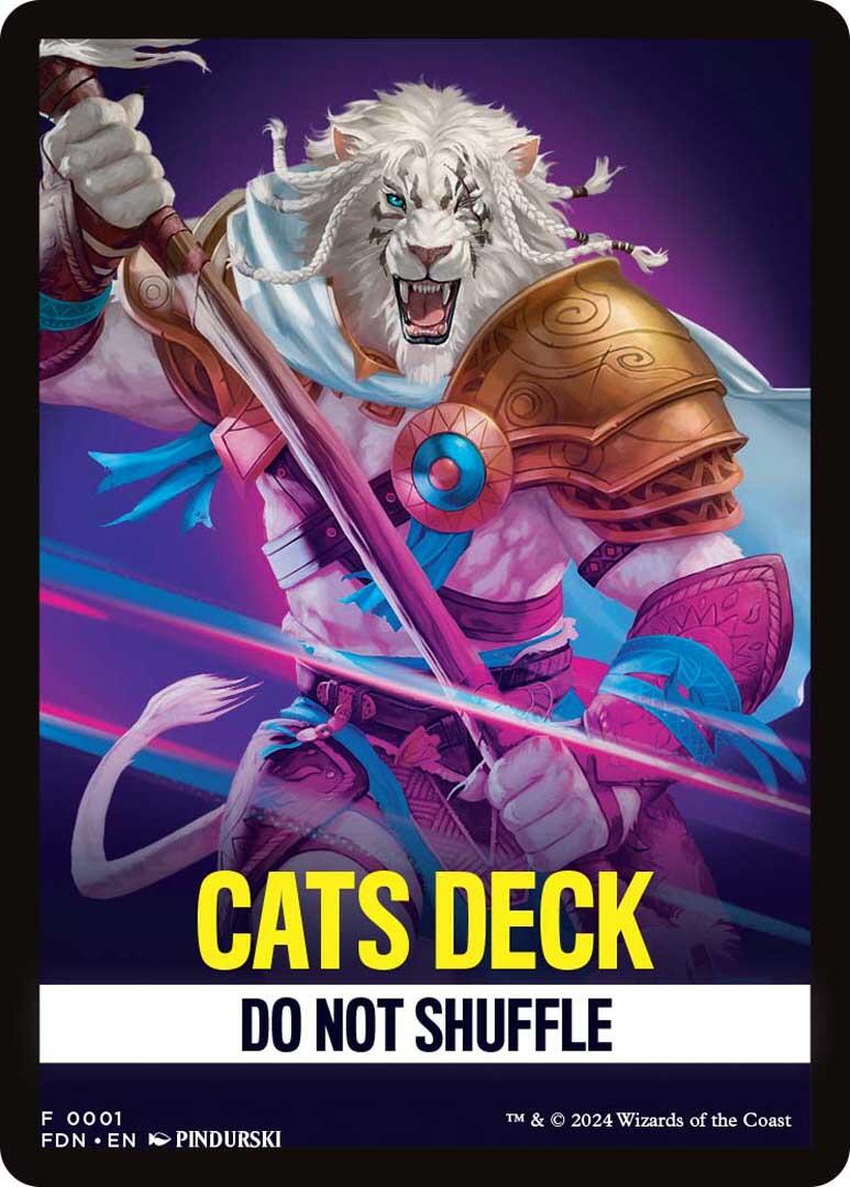 Cats Deck Theme Card [Foundations] | Good Games Modbury