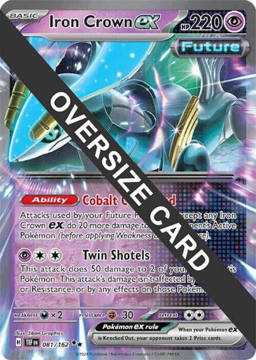 Iron Crown ex (081) (Jumbo Card) [Scarlet & Violet: Temporal Forces] | Good Games Modbury