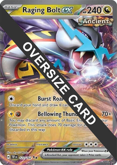 Raging Bolt ex (123) (Jumbo Card) [Scarlet & Violet: Temporal Forces] | Good Games Modbury