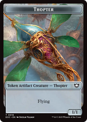 Thopter // Gnome Double-Sided Token [Edge of Eternities Tokens] | Good Games Modbury