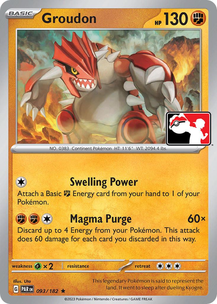 Groudon (093/182) [Prize Pack Series Five] | Good Games Modbury