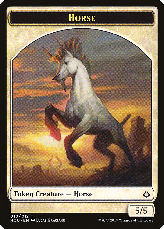Adorned Pouncer // Horse Double-Sided Token [Hour of Devastation Tokens] | Good Games Modbury