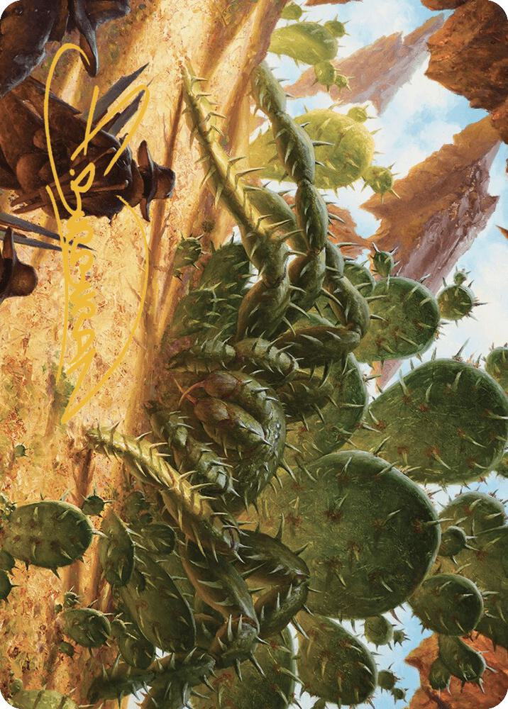Cactarantula Art Card Gold Stamped Signature 12 (Art Series: Outlaws of Thunder Junction)  | Good Games Modbury
