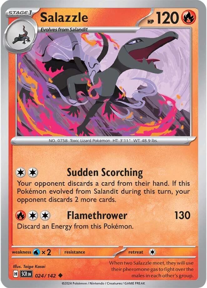 Salazzle (024/142) [Scarlet & Violet: Stellar Crown] | Good Games Modbury