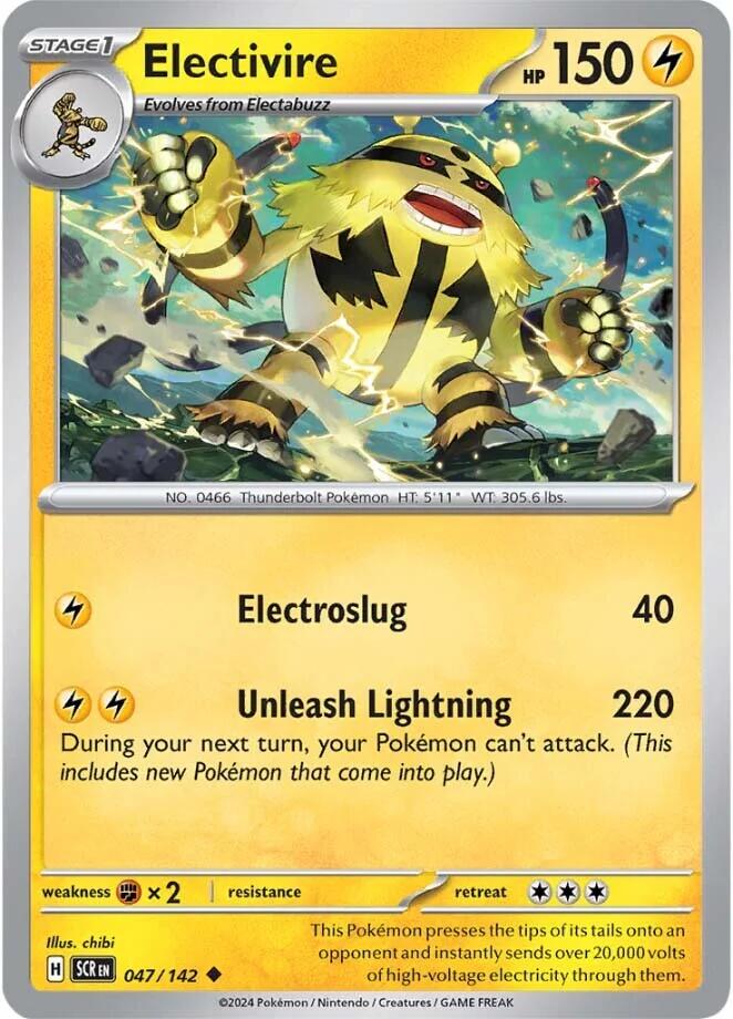 Electivire (047/142) [Scarlet & Violet: Stellar Crown] | Good Games Modbury