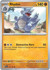 Rhydon (075/142) [Scarlet & Violet: Stellar Crown] | Good Games Modbury