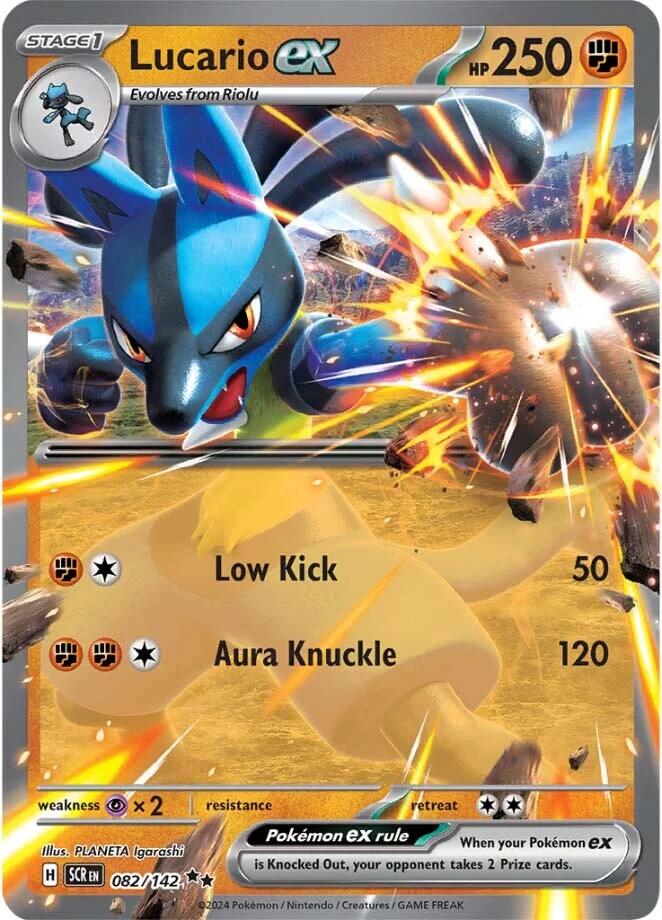 Lucario ex (082/142) [Scarlet & Violet: Stellar Crown] | Good Games Modbury