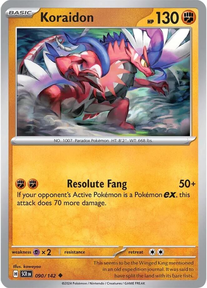 Koraidon (090/142) [Scarlet & Violet: Stellar Crown] | Good Games Modbury