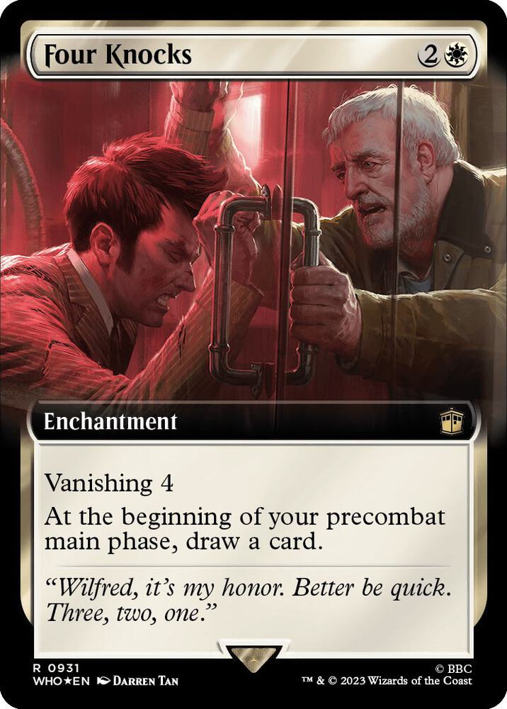 Four Knocks 931/331 (Universes Beyond: Doctor Who)  - Extended Art Surge Foil | Good Games Modbury