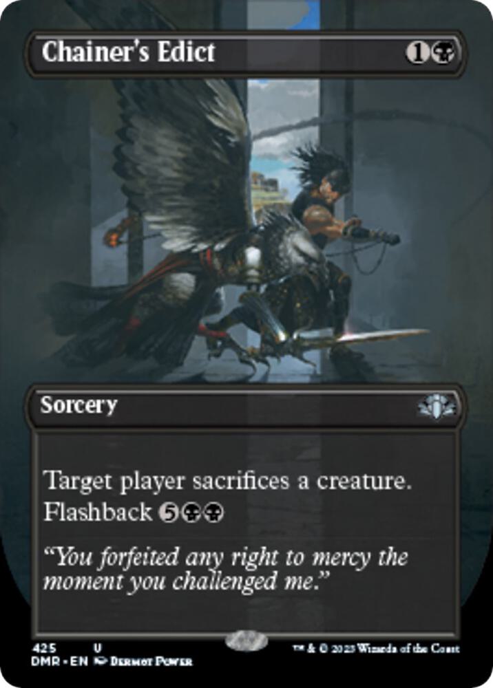 Chainer's Edict 425 (Dominaria Remastered)  - Borderless | Good Games Modbury