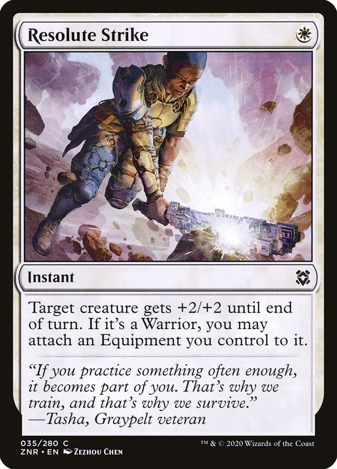 Resolute Strike 35/280 (Zendikar Rising)  - Foil | Good Games Modbury