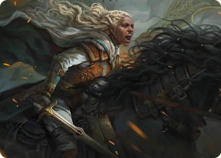 Eowyn, Fearless Knight Art Card [The Lord of the Rings: Tales of Middle-earth Art Series] | Good Games Modbury