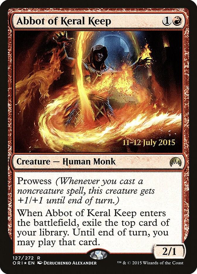 Abbot of Keral Keep 127s/54 (Prerelease Cards)  - PreRelease Foil | Good Games Modbury