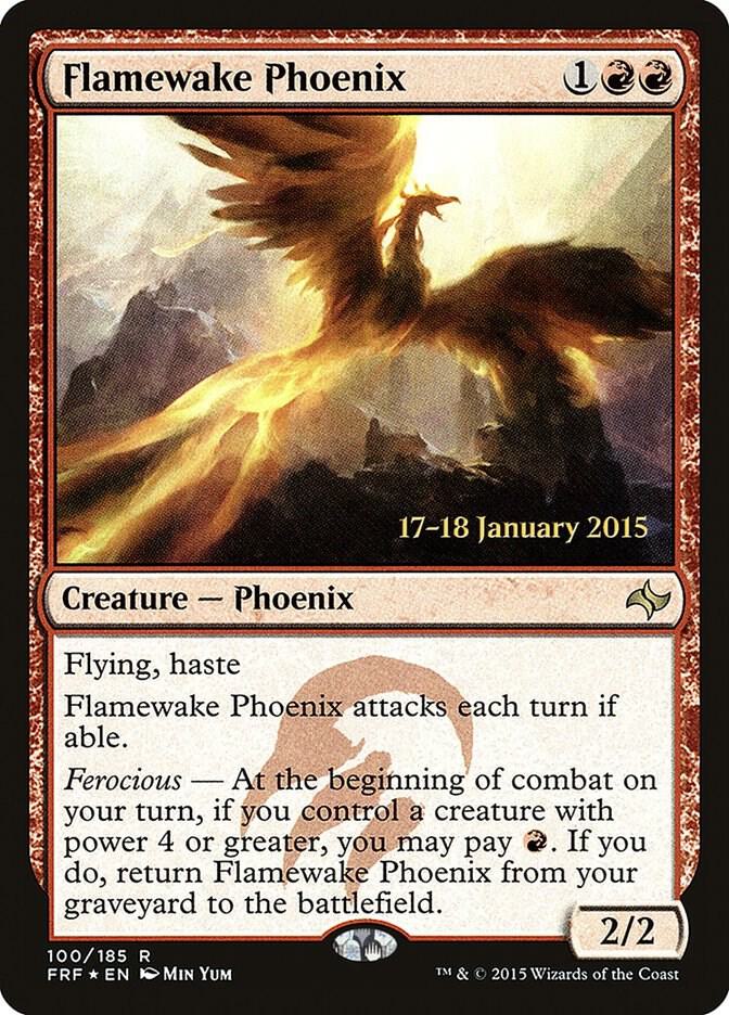Flamewake Phoenix FRF 100s/43 (Prerelease Cards)  - Foil | Good Games Modbury