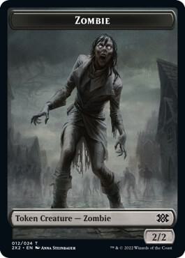 Zombie Angel Double Sided Token 12 // 3 (Double Masters 2022)  - Foil | Good Games Modbury