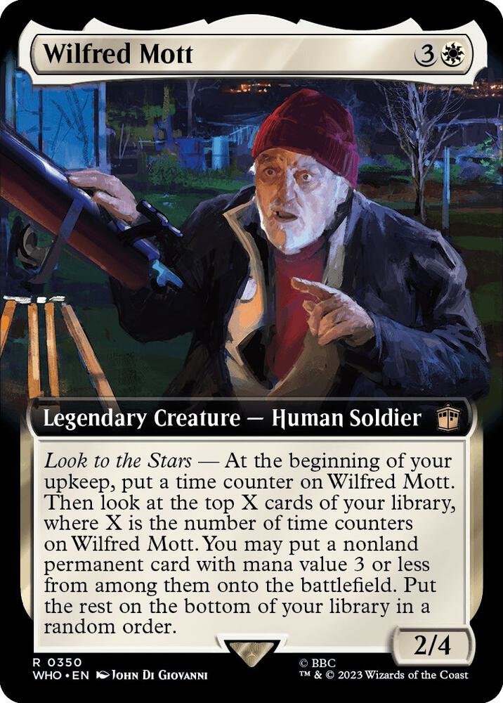 Wilfred Mott 350/331 (Universes Beyond: Doctor Who)  - Extended Art | Good Games Modbury