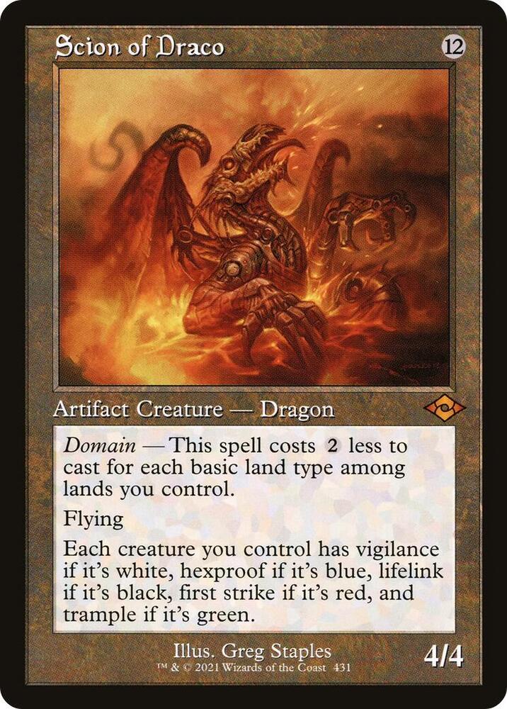 Scion of Draco Retro Frame 431 (Modern Horizons 2)  | Good Games Modbury