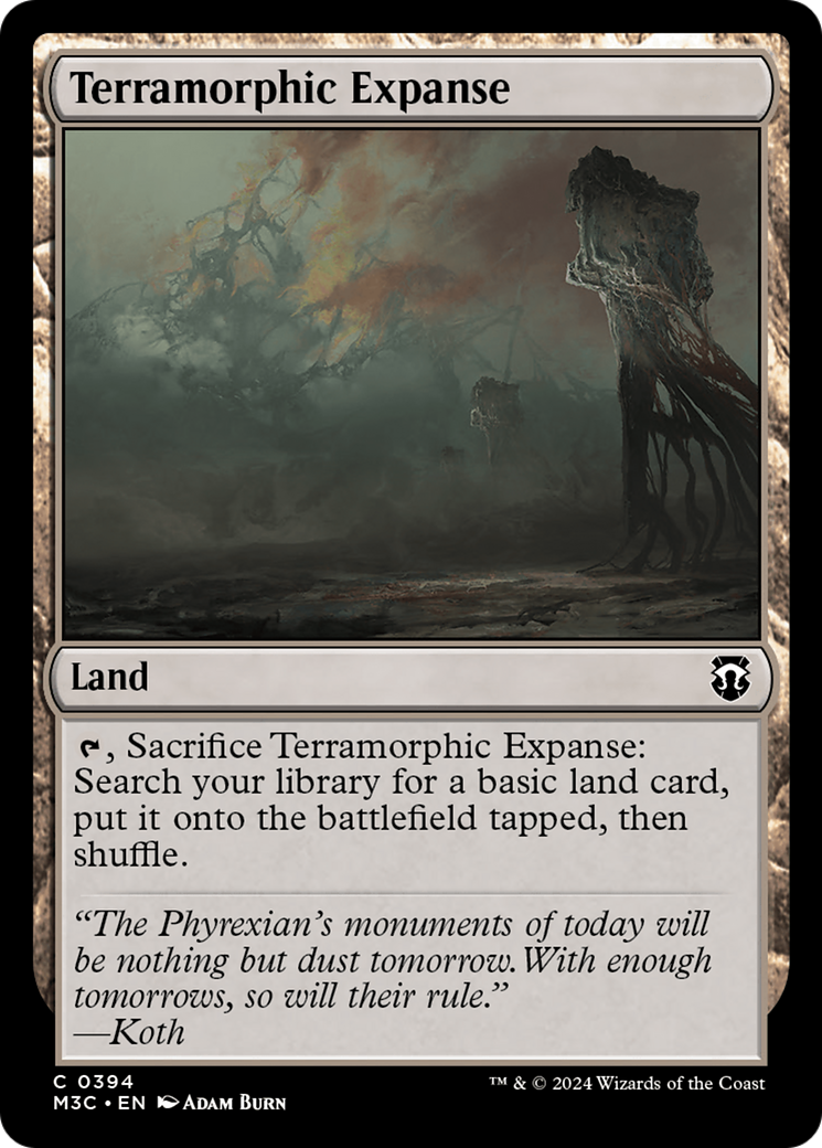 Terramorphic Expanse (Ripple Foil) [Modern Horizons 3 Commander] | Good Games Modbury