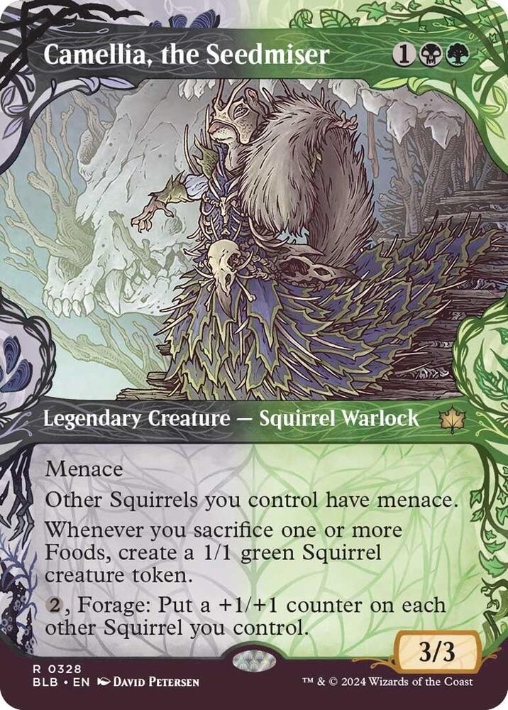 Camellia, the Seedmiser 328 (Bloomburrow)  - Showcase Foil | Good Games Modbury