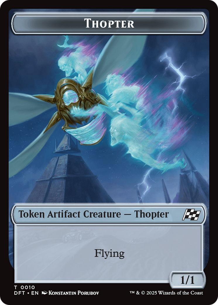 Goblin // Thopter (0010) Double-Sided Token [Aetherdrift Tokens] | Good Games Modbury