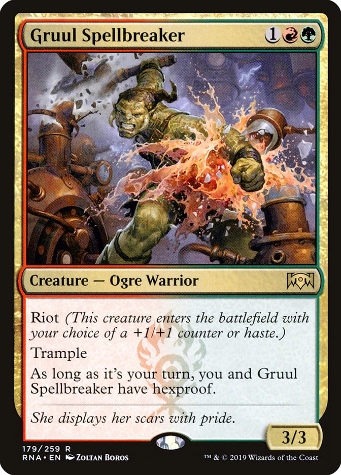 Gruul Spellbreaker 179/259 (Ravnica Allegiance)  | Good Games Modbury