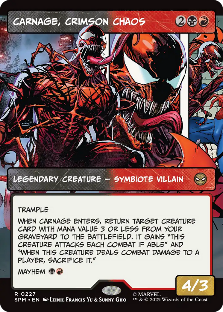 Carnage, Crimson Chaos (Borderless) [Marvel's Spider-Man] | Good Games Modbury