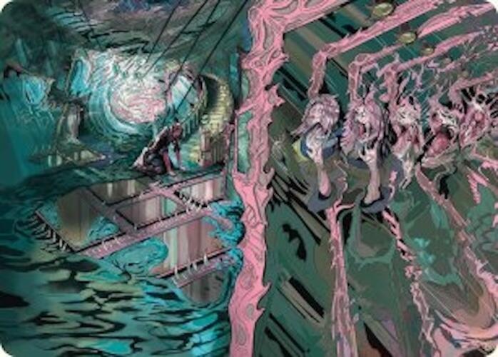Mirror Room Fractured Realm Art Card 36 (Art Series: Duskmourn: House of Horror)  | Good Games Modbury
