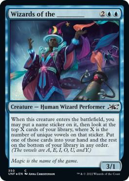 Wizards of the _______ Galaxy Foil 350/244 (Unfinity)  - Foil | Good Games Modbury