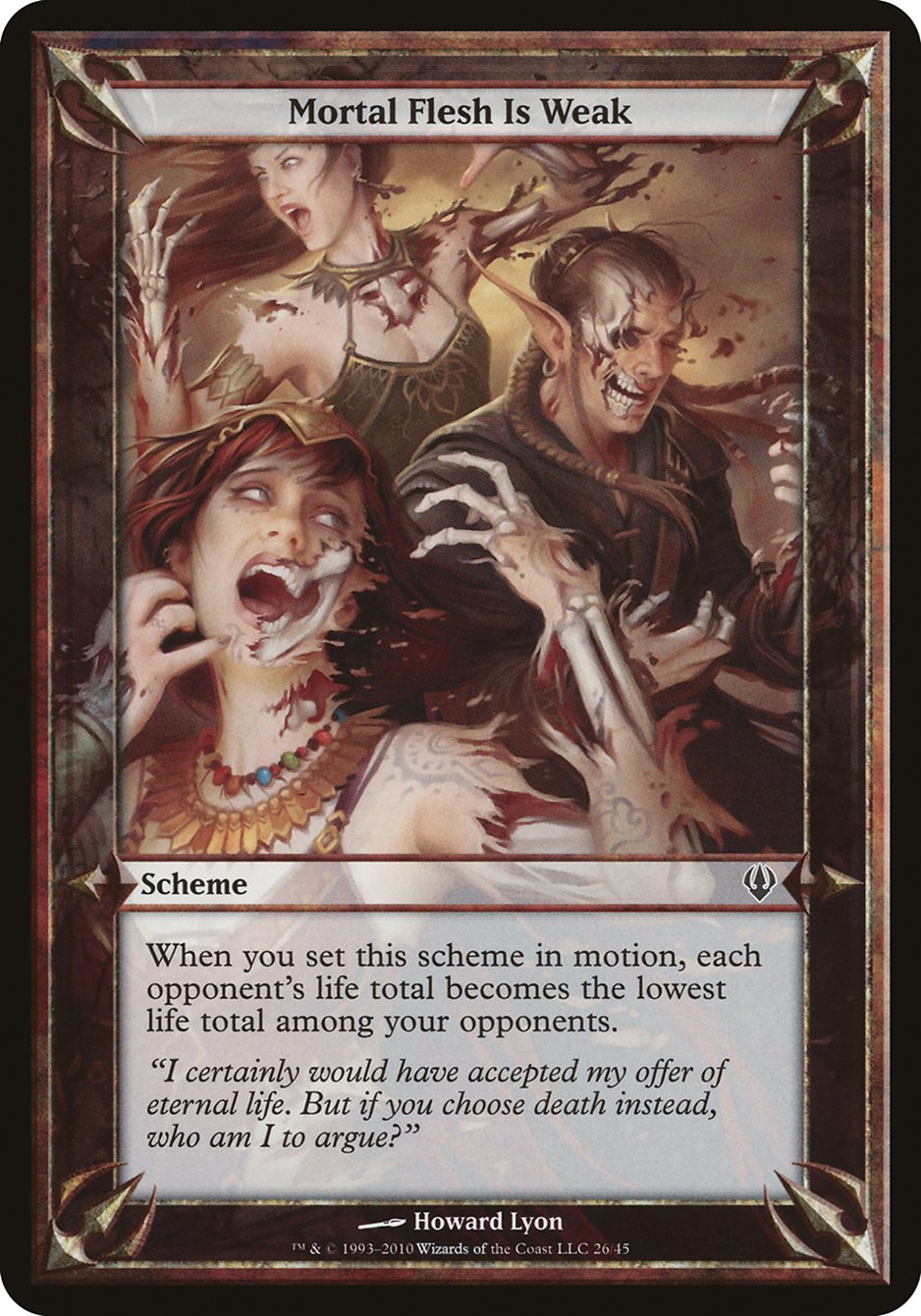 Mortal Flesh Is Weak 26★/45 (Oversize Cards)  | Good Games Modbury