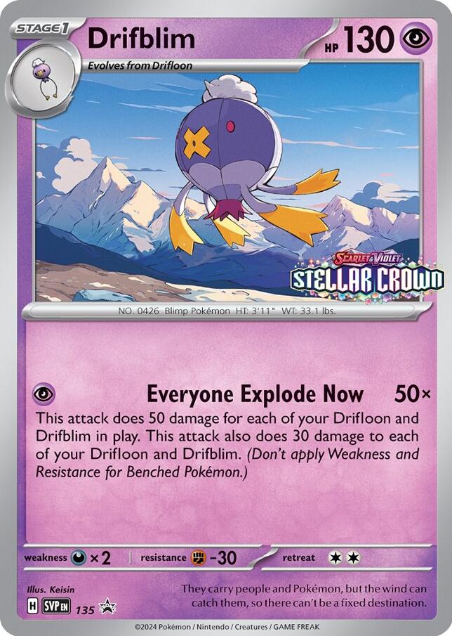 Drifblim (SVP135) [Scarlet & Violet: Black Star Promos] | Good Games Modbury