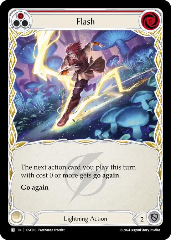 Flash (Red) [OSC016] (Rosetta Oscilio Blitz Deck) | Good Games Modbury