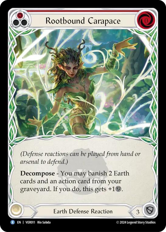 Rootbound Carapace (Red) [VER011] (Rosetta Verdance Blitz Deck) | Good Games Modbury