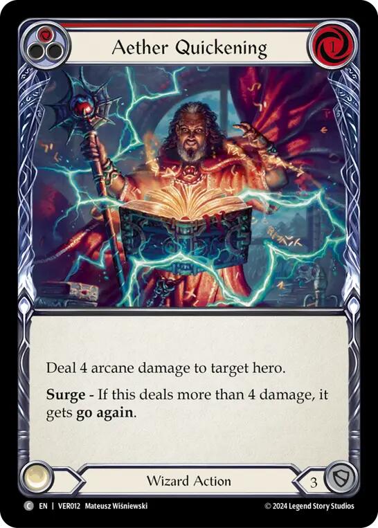 Aether Quickening (Red) [VER012] (Rosetta Verdance Blitz Deck) | Good Games Modbury