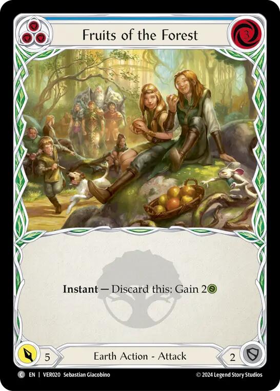 Fruits of the Forest (Blue) [VER020] (Rosetta Verdance Blitz Deck) | Good Games Modbury