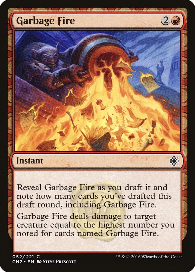 Garbage Fire 52/221 (Conspiracy: Take the Crown)  - Foil | Good Games Modbury